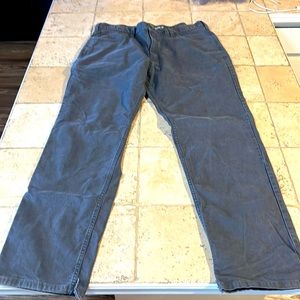 38x34 Carhartt Men's Gray Relaxed Fit Canvas 5 Pocket Pants